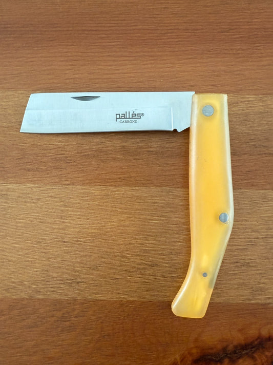 3.8" Pallés Carbon Steel Cut Tip Navaja Pocket Knife ABS Handle From Spain