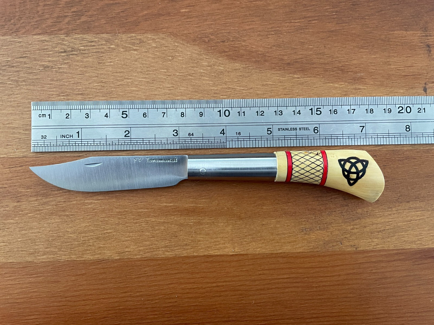 3.14” FV Taramundi Navaja Pocket Knife Made in Asturias Decorated Wood Handle
