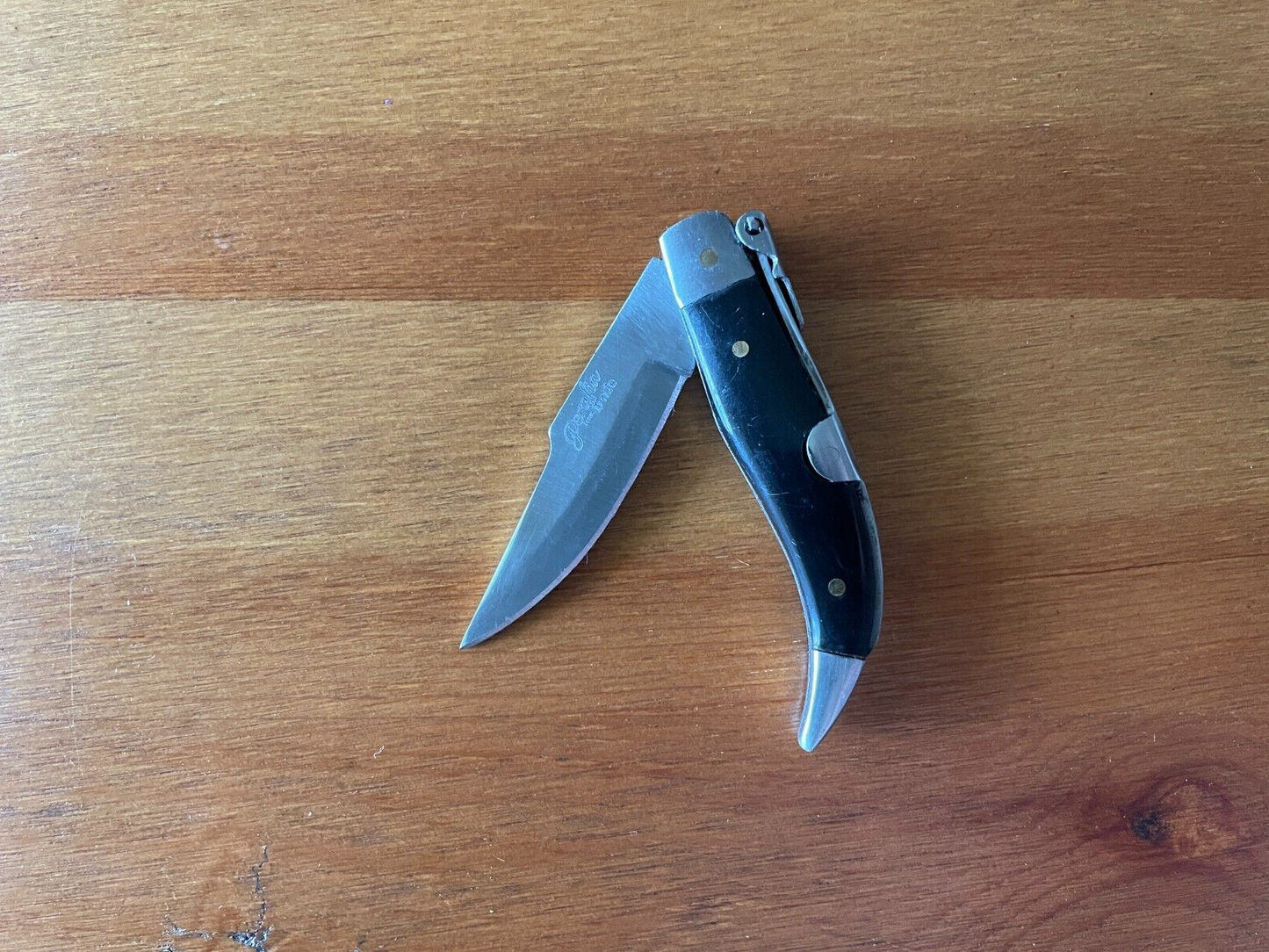 2.5” Spanish Navaja Teja Albacete Pocket Knife Buffalo Horn Scales - USA Seller
