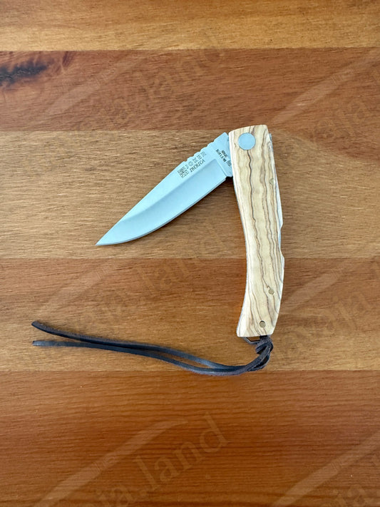 Joker Ibérica Folding Knife Olive Wood Handle 3.15” MOVA 1.4116 Stainless Steel