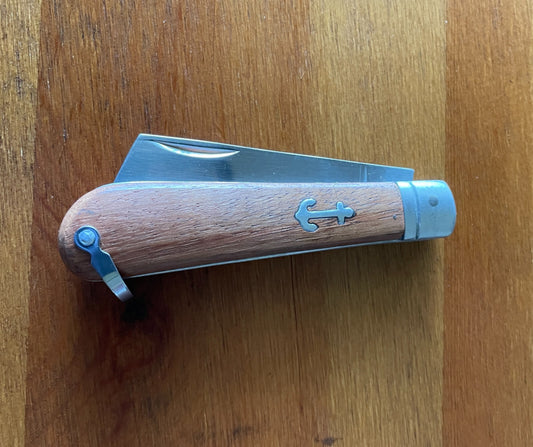3.14" Sailor Pocket Knife Cut Tip Wood Handle Ships from USA Made in Spain