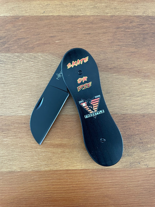 3.14 in. Navaja Skate Board Pocket Knife Bottle Opener Liner Lock From Spain