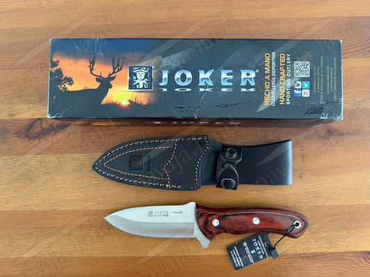 Joker Venado – Survival & Hunting Knife (Red Wood Handle) Made in Spain