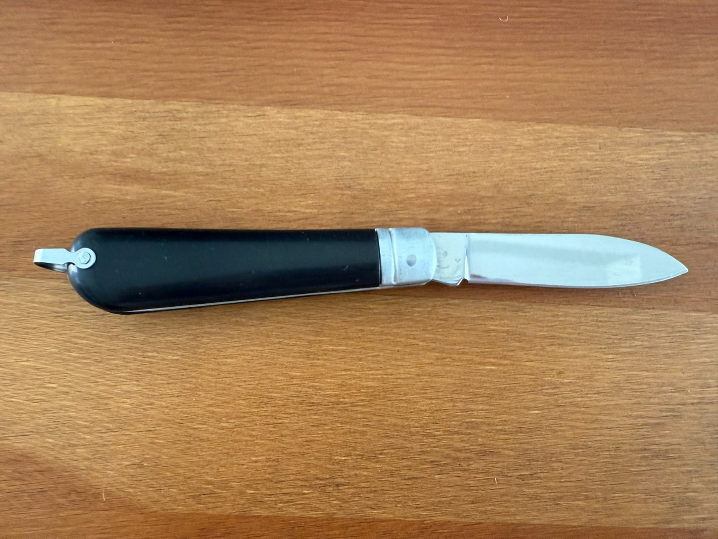 3.14" Pocket Knife Sword Point Black ABS Handle Sailor / Marinera Navaja Spain