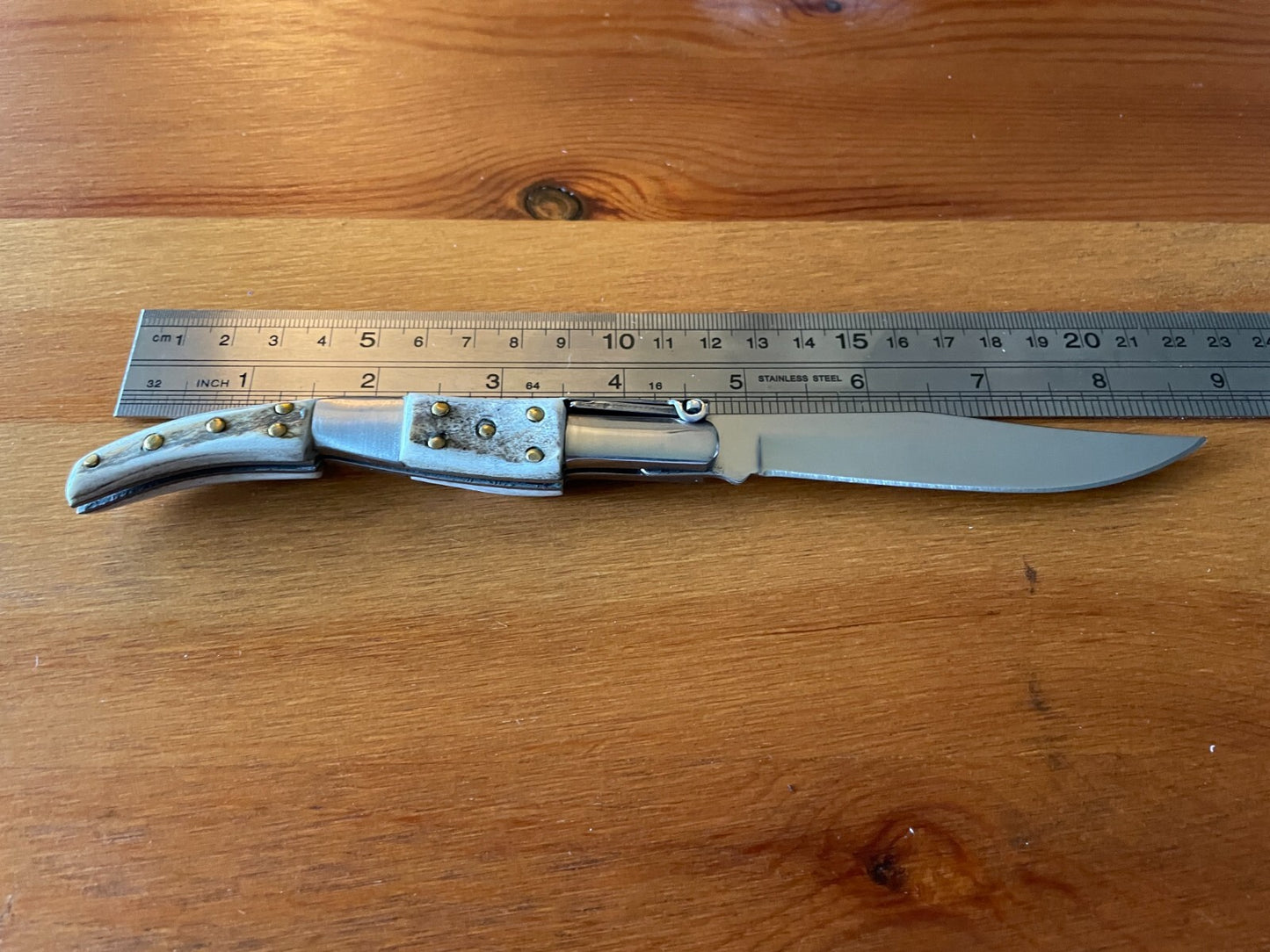 4" Arabian Folding Pocket Knife Deer Antler Scales Handmade in Spain