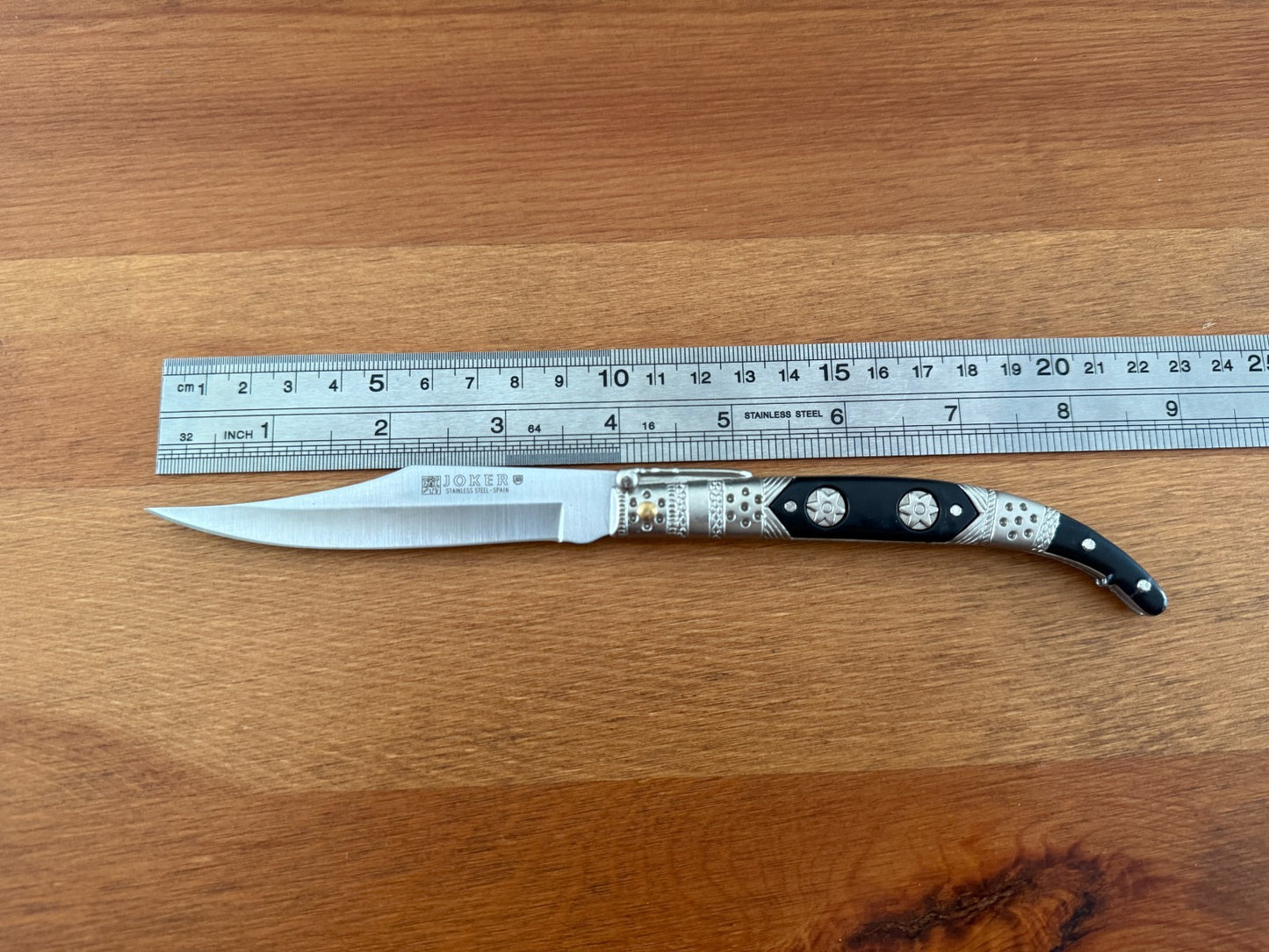 3.9” Albacete Navaja Joker Arabian Knife Zamak Handle Handmade Slipjoint Spain