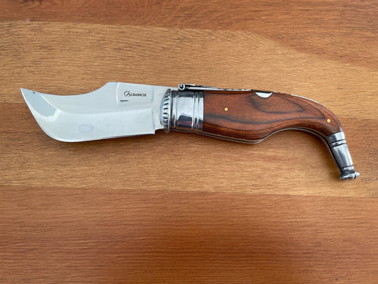 3.5” Spanish Navaja Capaora Pocket Knife Red Stamina Wood - USA seller