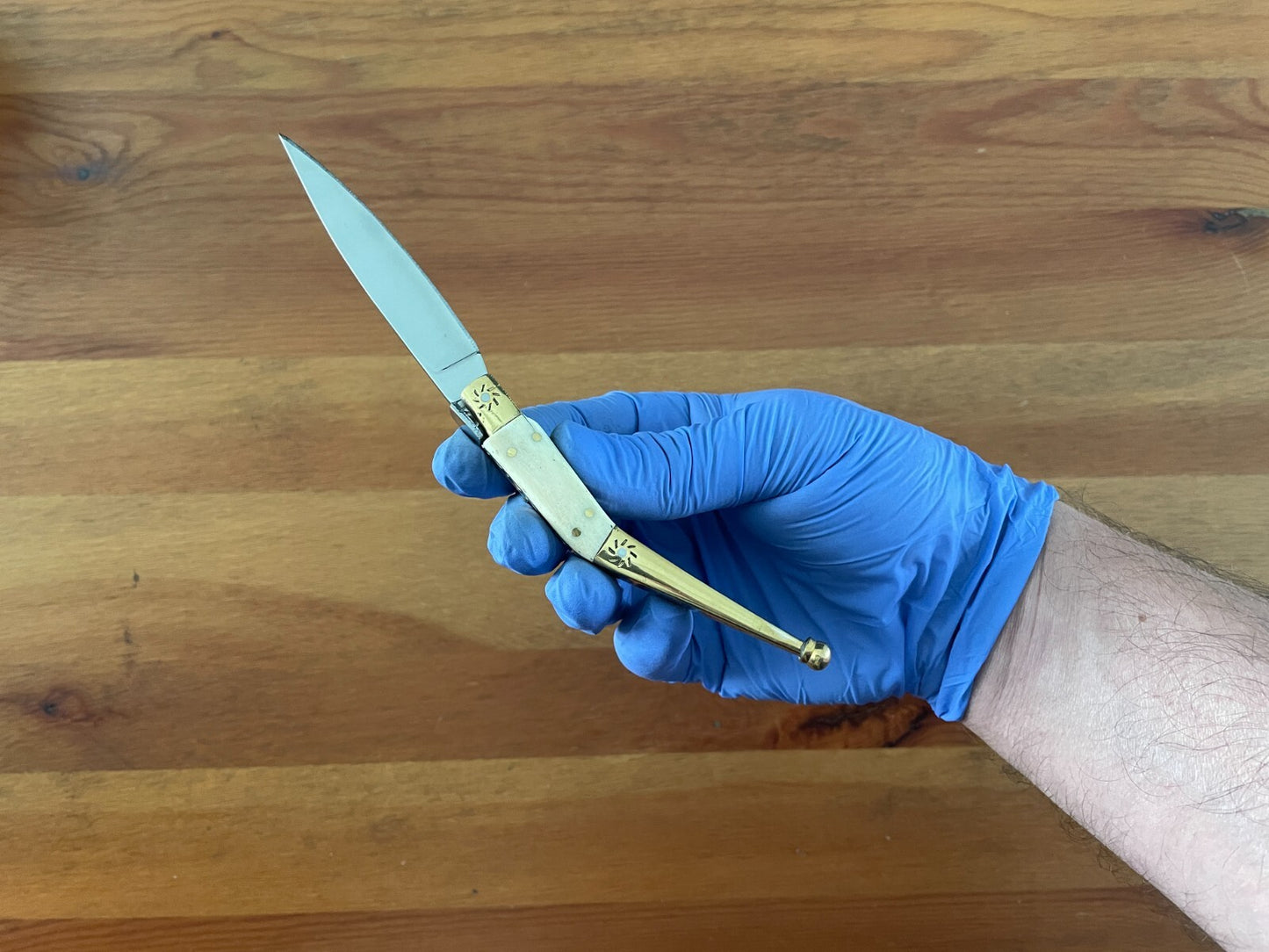 3.2" 420 Steel Navaja Tramuntana Empordanesa Brass Ferrules & Polished Bone