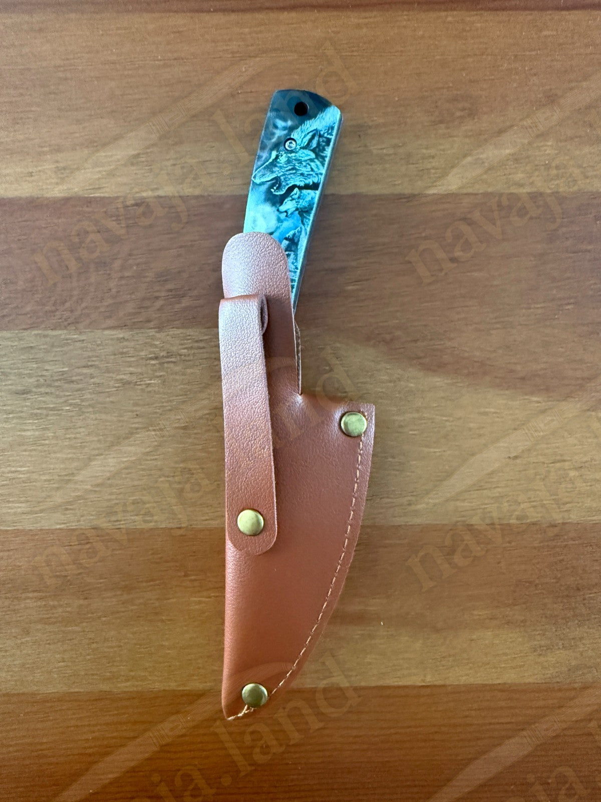 Snake Eye Tactical Fixed Blade Hunting Knife Full Tang with Sheath Wolf Pack