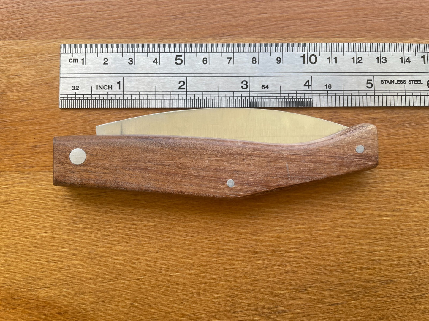 3.9" Pallés Carbon Steel Navaja Pocket Knife Wood Handle Slipjoint From Spain