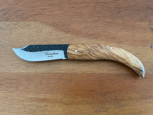 2.5" Tramuntana Navaja Folding Pocket Knife 440 Steel Olive Wood Handle Spanish