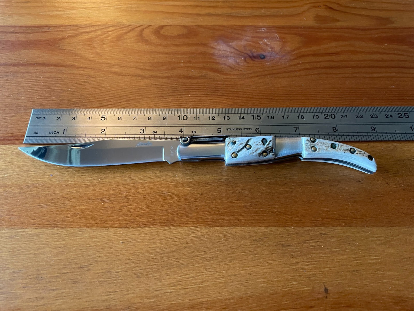 4" Arabian Folding Pocket Knife Deer Antler Scales Handmade in Spain