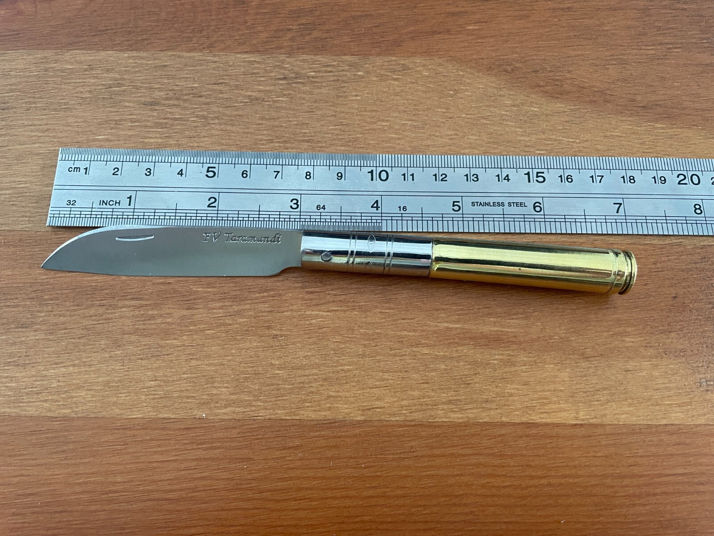 3.14" FV Taramundi Navaja Pocket Knife Asturias Spain 300 Win Mag Shell Handle