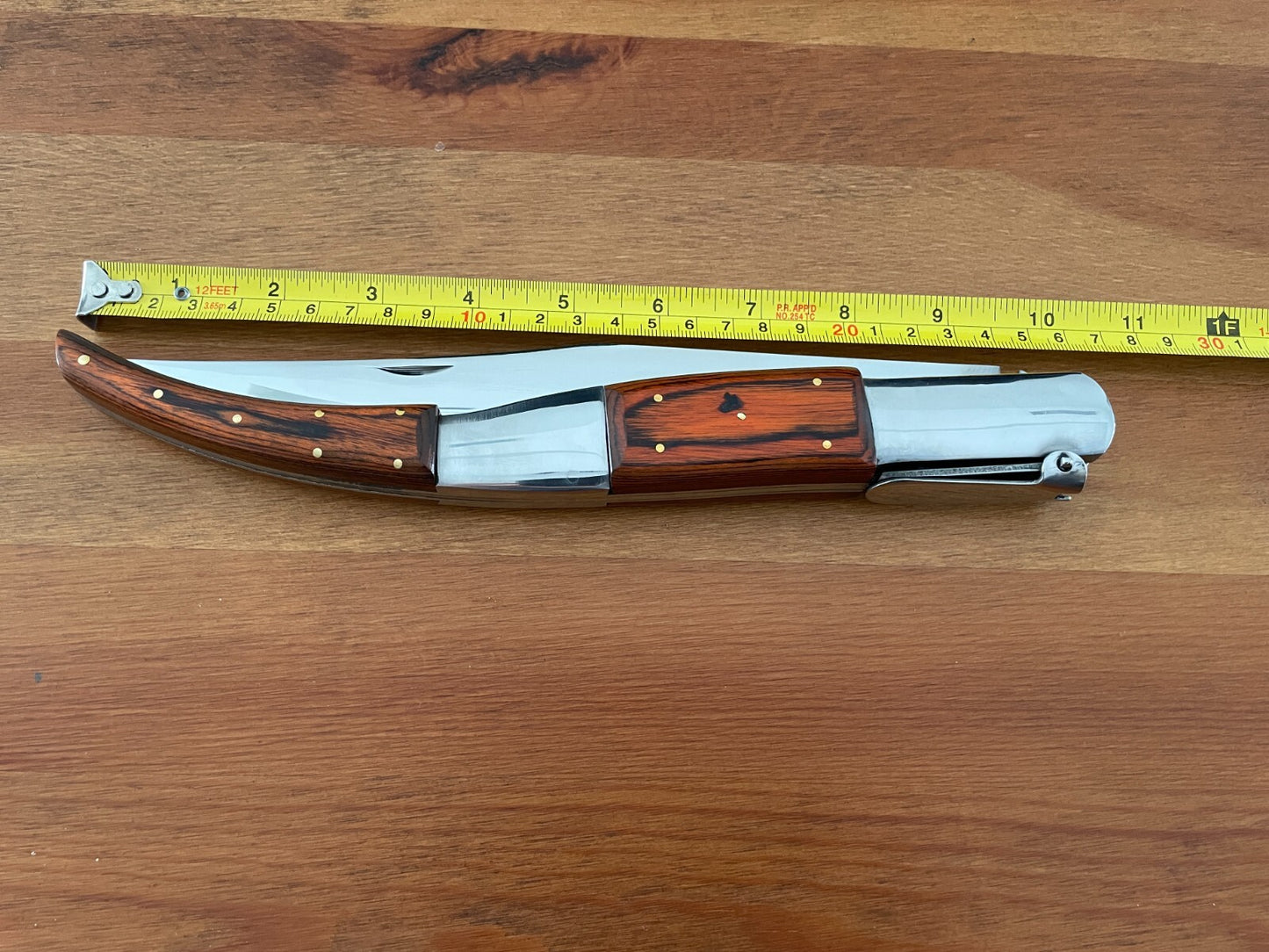 8.5" Arabian Style Navaja Folding Pocket Long Knife Red Scales From Spain