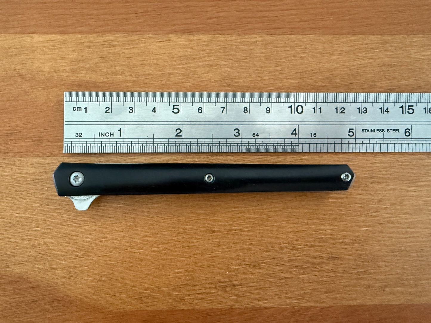 3.78" 420 Stainless Steel Blade Folding Knife Black Wood Scales From Spain