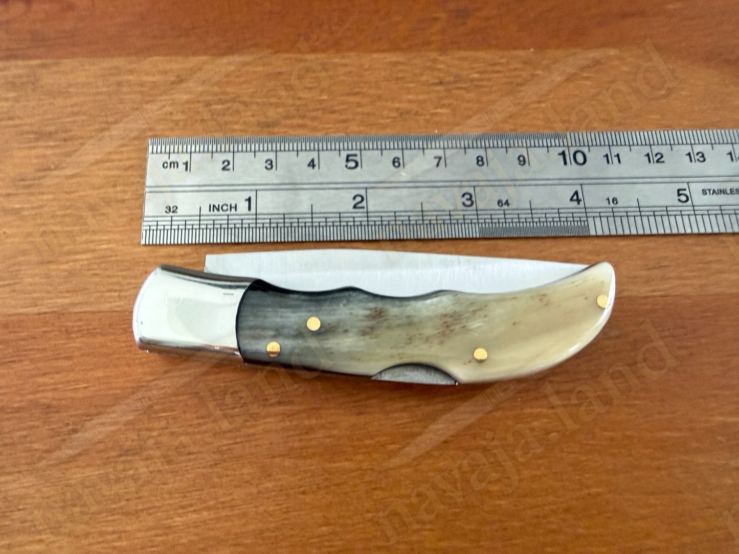 3” Joker Pointer Camping Folding Knife (Bull Horn Handle) Handmade in Spain