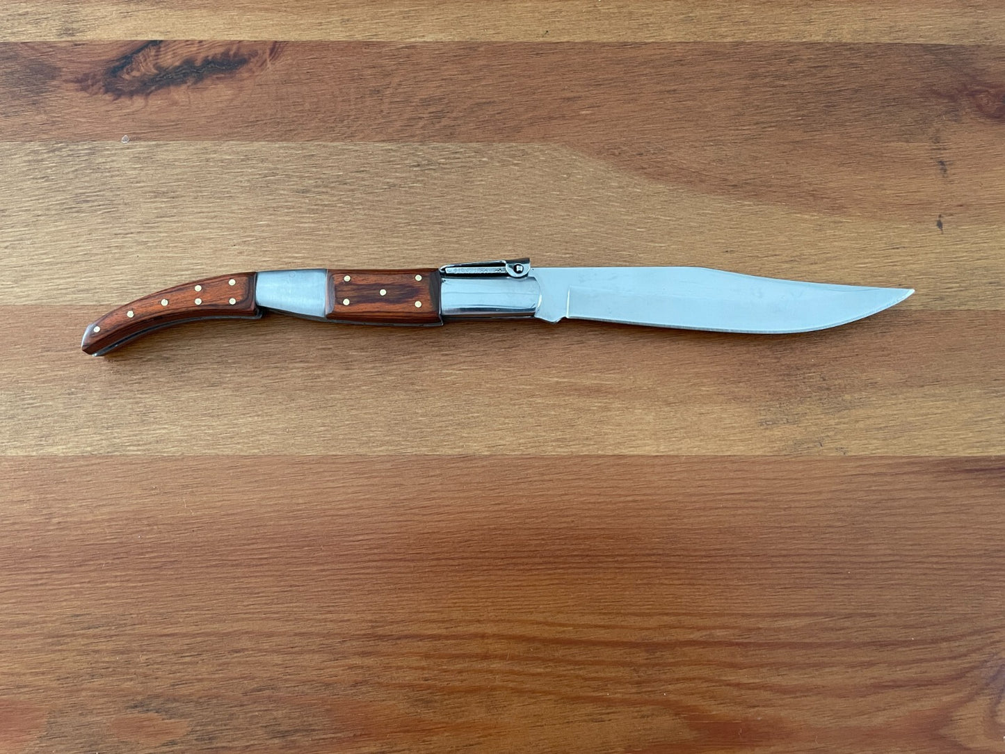 5.1" Arabian Style Navaja Folding Pocket Knife Red Stamina Wood From Spain