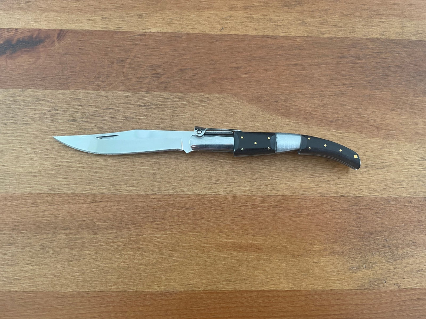 3.14" Arabian Folding Pocket Knife Black Wood Scales Navaja Handcrafted in Spain