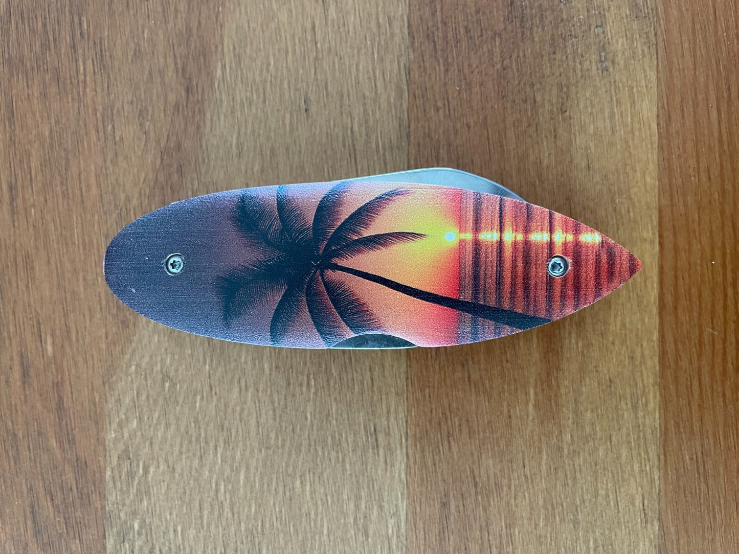 Navaja Surf Board “PALMERA” Pocket Knife Bottle Opener Lockback From Spain