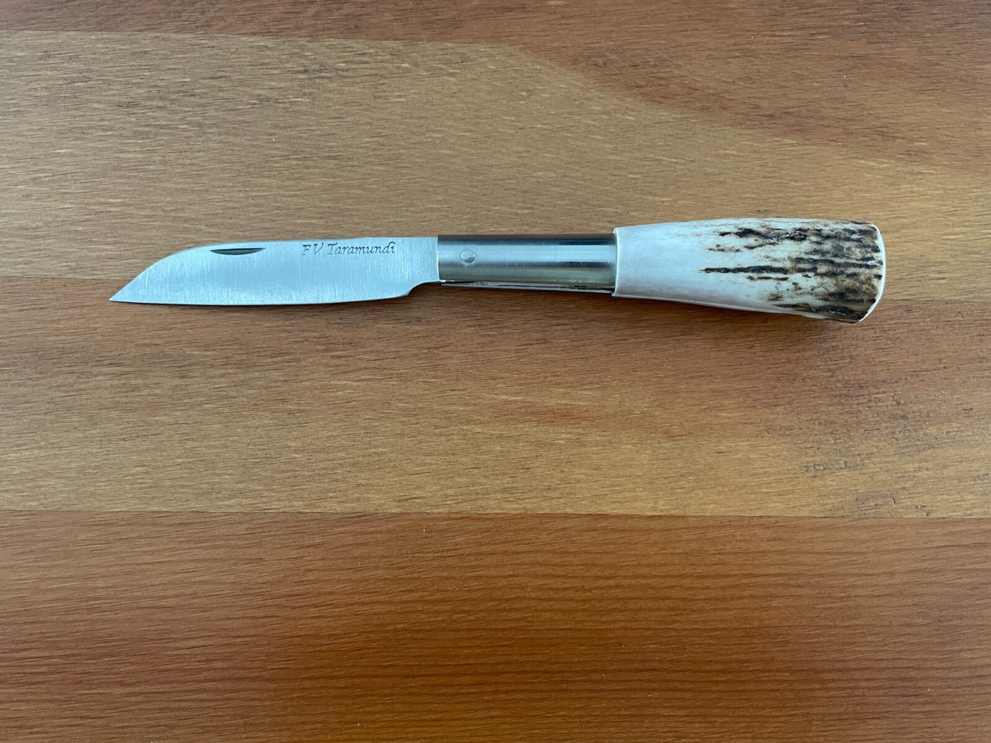 3.14" FV Taramundi Navaja Pocket Knife From Asturias Spain Deer Antler Handle