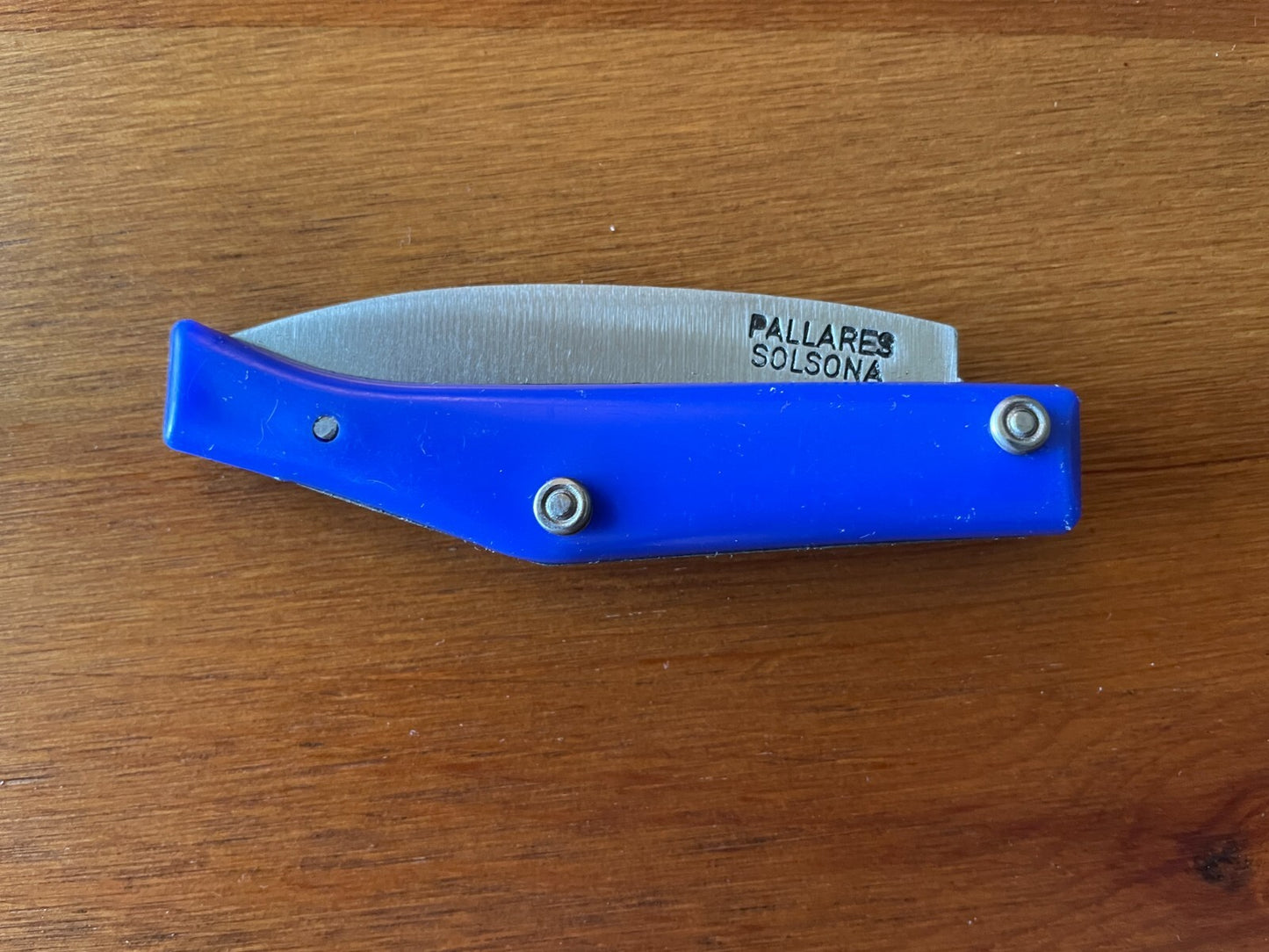 Pallares Solsona Pocket Knife Cabon Steel 2.76" / 7 cm Blue from Spain New