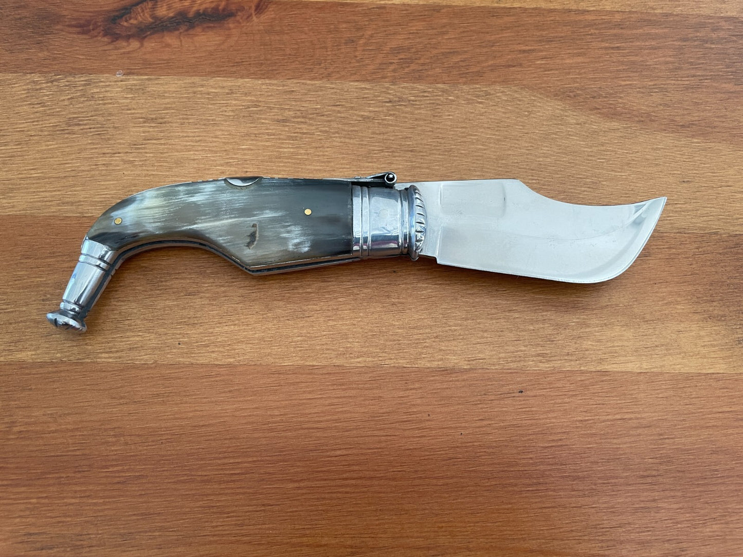 3.5" Spanish Navaja Pocket Knife Capaora Real Bull Horn Scales - US Seller