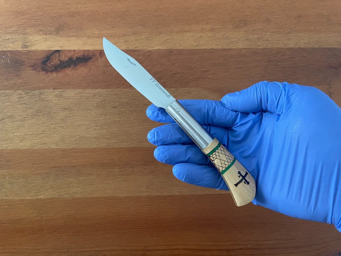 3.14” FV Taramundi Navaja Pocket Knife Made in Asturias Decorated Wood Handle