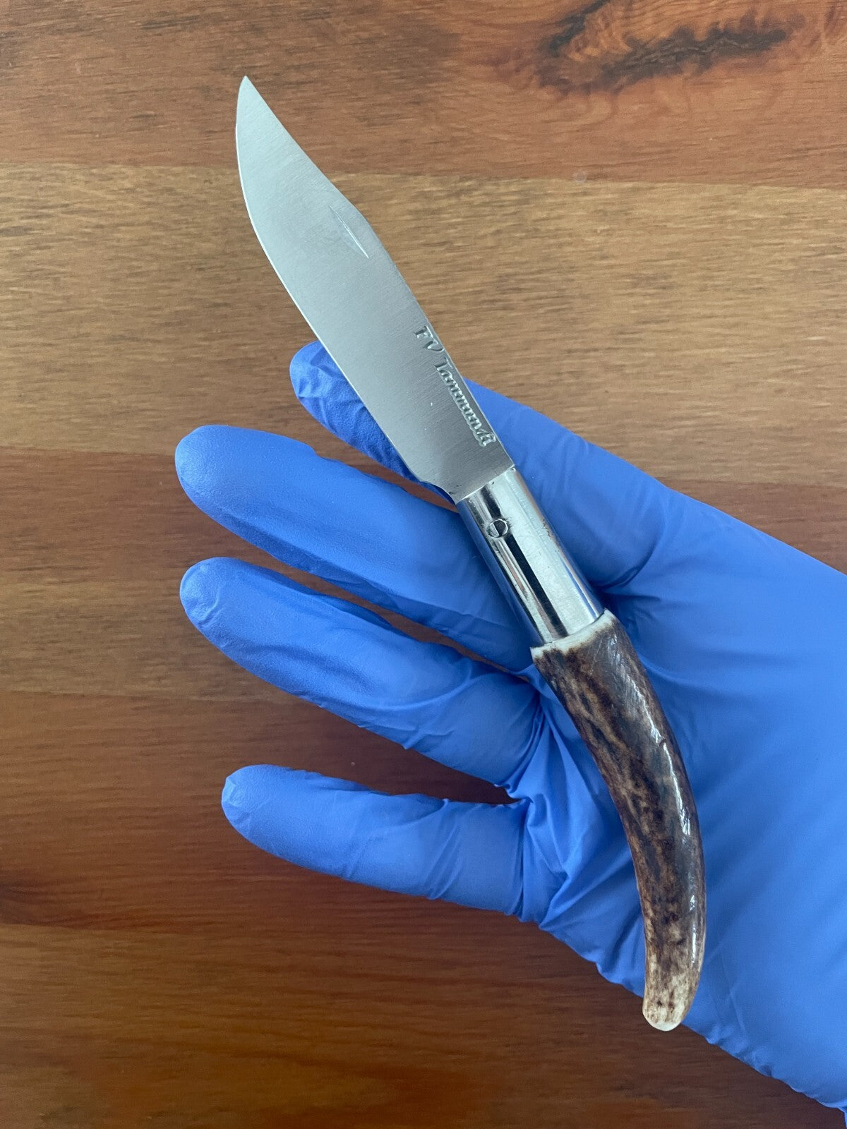 3.14" FV Taramundi Navaja Pocket Knife From Asturias - Spain Genuine Deer Antler
