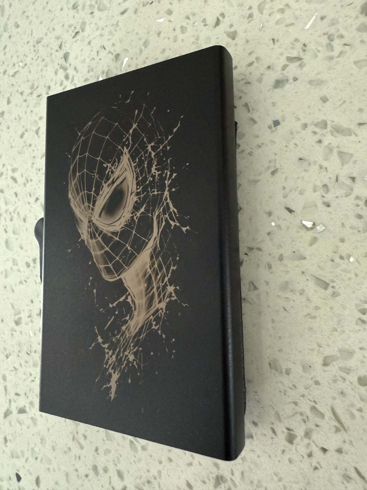 Spiderman Design Pop Up Airtag Wallet Leather Credit Card Holder Aluminum