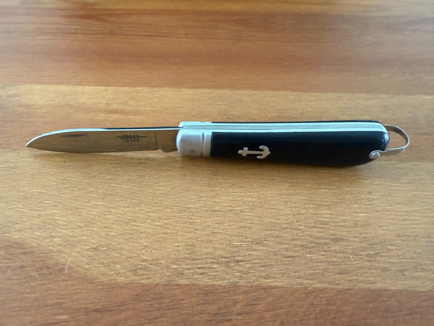 3.14" Pocket Knife Sword Point Black ABS Handle Sailor / Marinera Navaja Spain