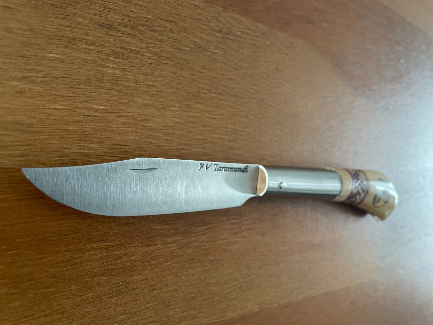 3.14" FV Taramundi Navaja Pocket Knife Made in Asturias Decorated Wood Handle