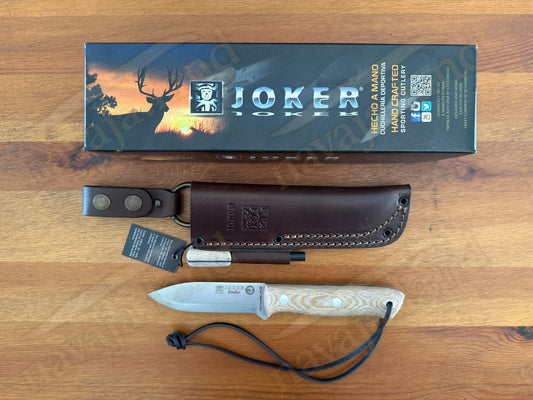 Joker BS9 Nórdico Bushcraft Knife – Micarta Handle + Firesteel – Made in Spain