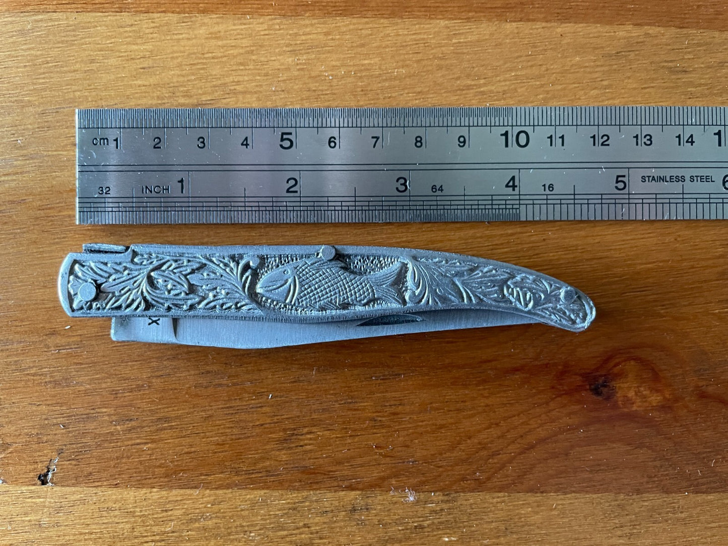 3.8" Spanish Navaja Pocket Knife Decorated Handle From Spain - USA Seller