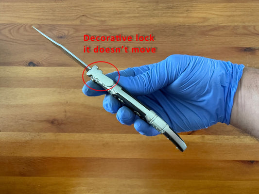 3.9” Albacete Navaja Joker Arabian Knife Zamak Handle Handmade Slipjoint Spain