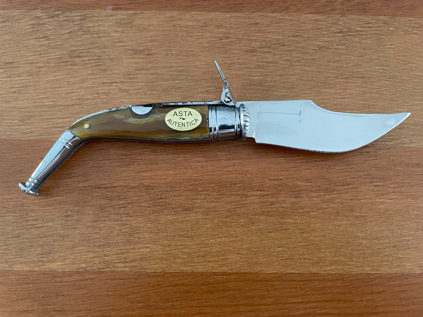2.75" Navaja Jerezana Pocket Knife Bullhorn Scales with Ratchet - US Seller