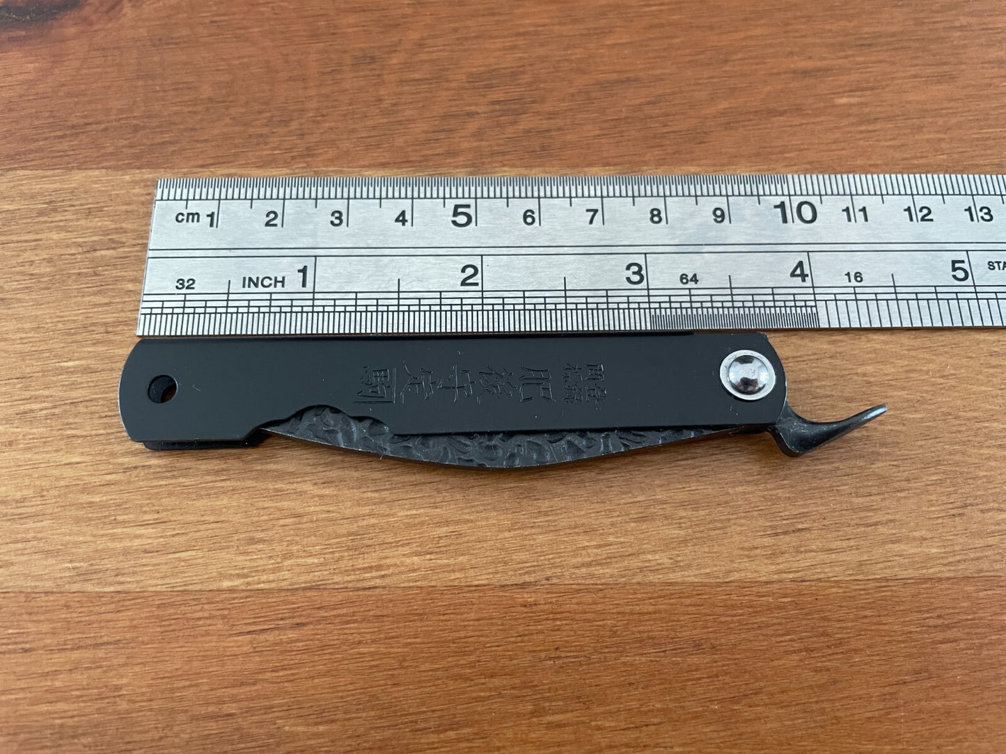 2.9" Navaja Higonokami Pocket Knife Falcata Blade Steel 420 with Sheath