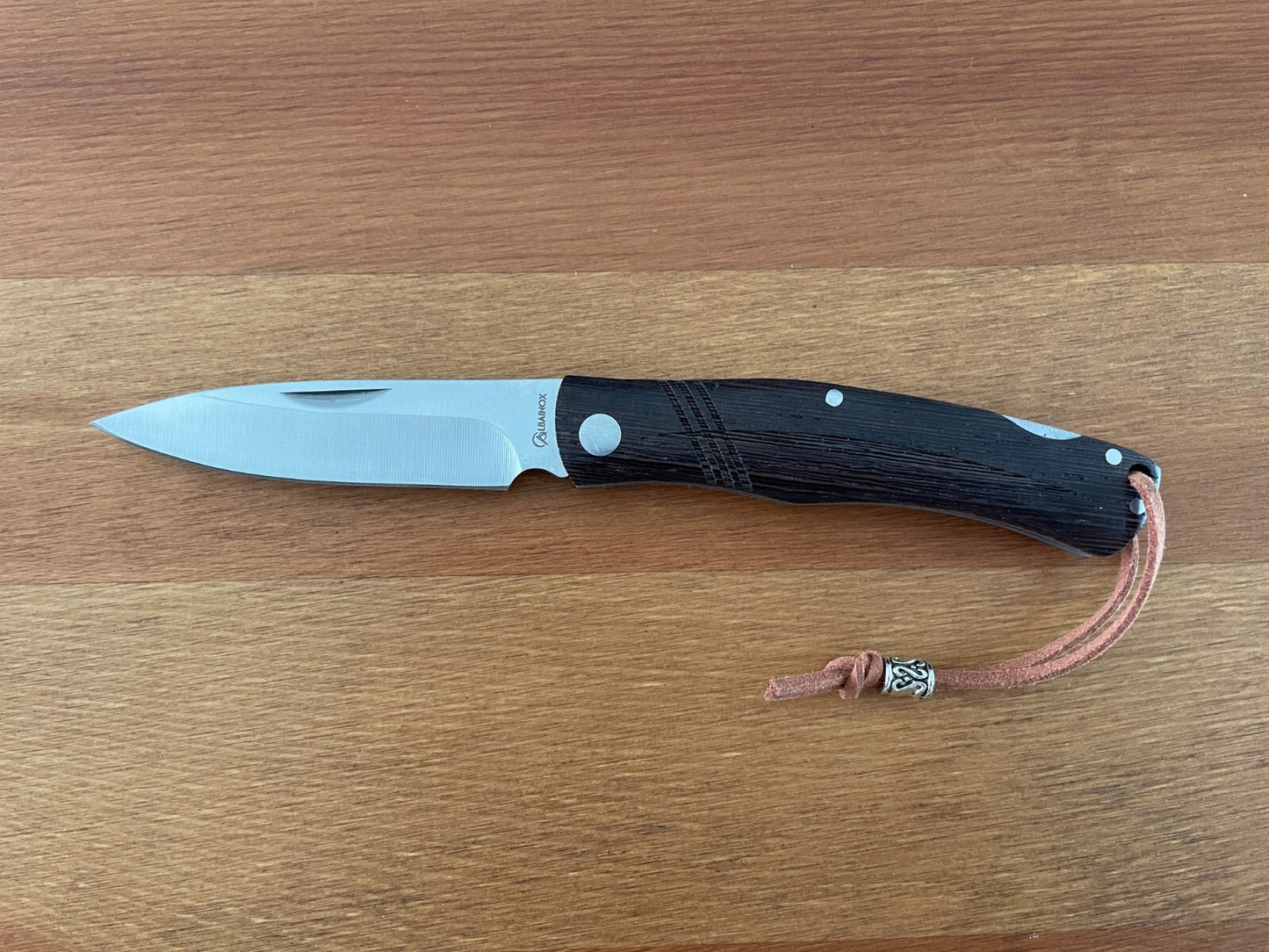 3.15" Stainless Steel Spanish Navaja Pocket Knife Wenge Wood Scales Well Built