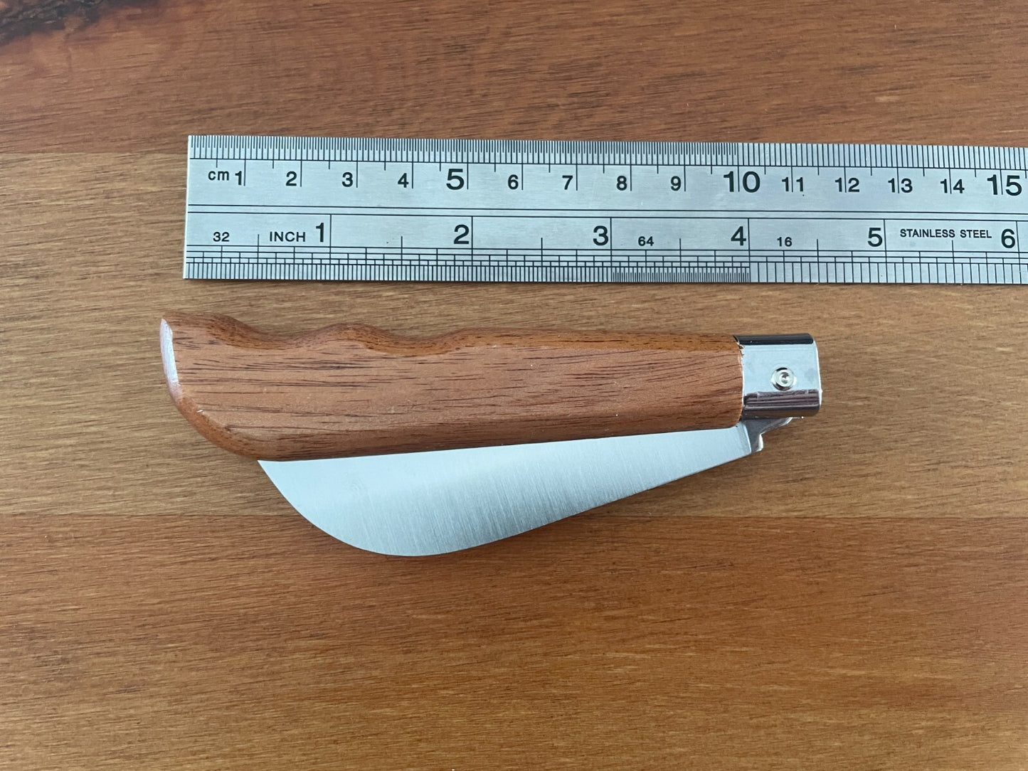 3.54" Portuguese Navaja MAM Harvesting and Mushroom Bubinga Wood Handle