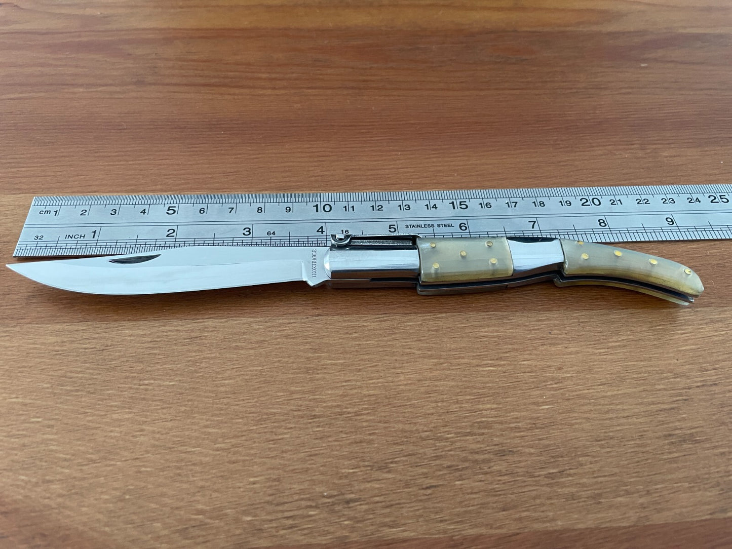 4" Arabian Style Navaja Folding Pocket Knife Bull Horn Scales Made in Spain