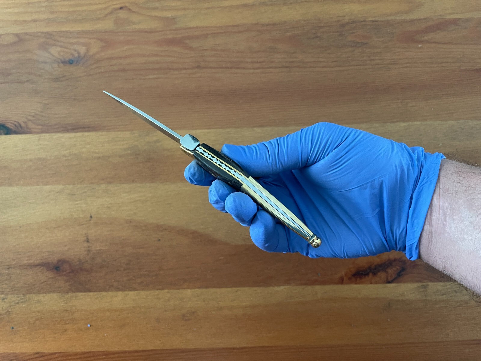 3.2" 420 Steel Navaja Tramuntana Empordanesa Brass Ferrules & Bullhorn Inserts