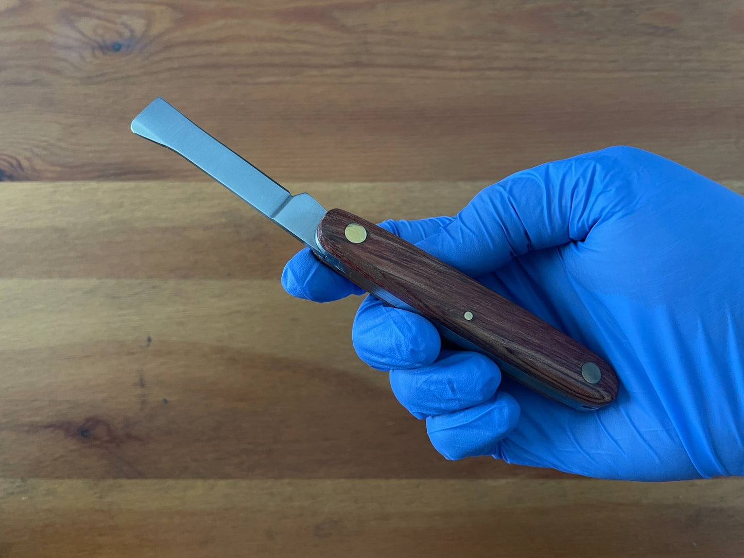 2.4" Grafting Navaja Pocket Knife 2nd Brass Blade with Rosewood Handle - Spain