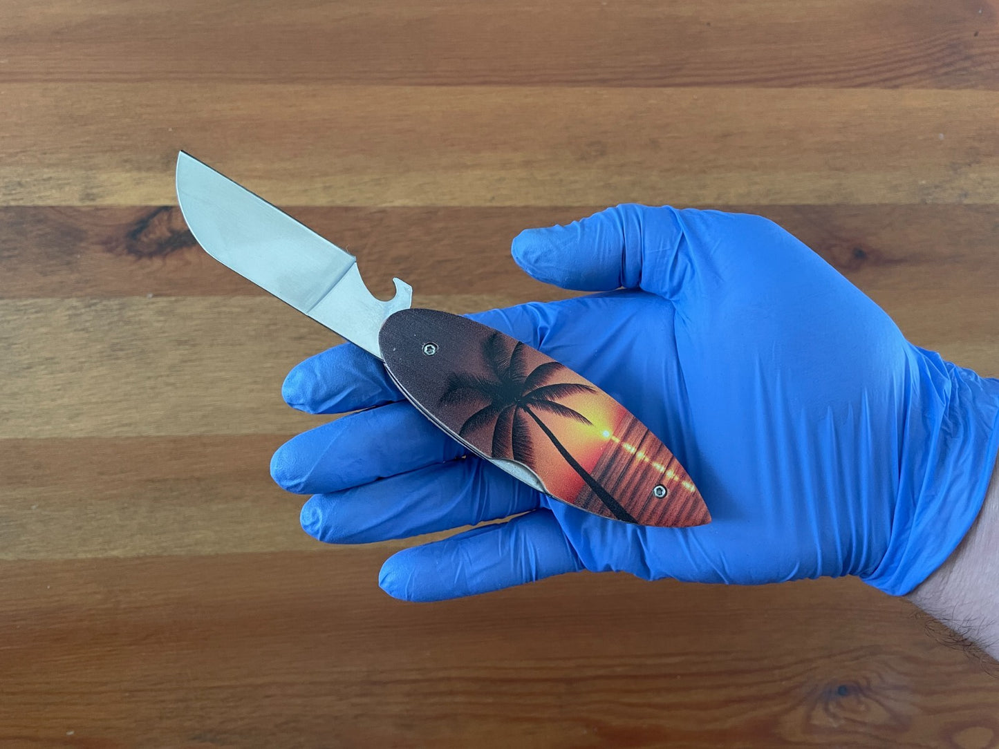 Navaja Surf Board “PALMERA” Pocket Knife Bottle Opener Lockback From Spain