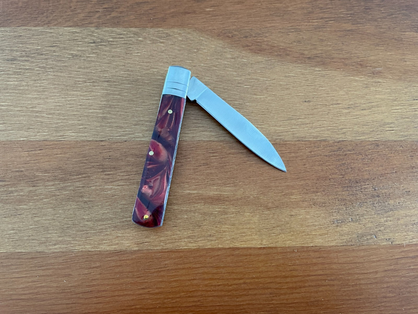 2.5" Made in Spain Navaja Albacete Classic Pocket Knife Brown Celluloid Handle
