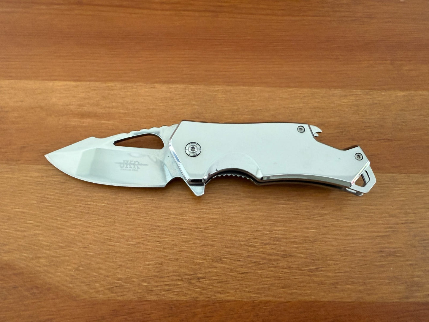 2.8" Stainless Steel Pocket Knife Mirror Finish Bottle Opener Liner Lock