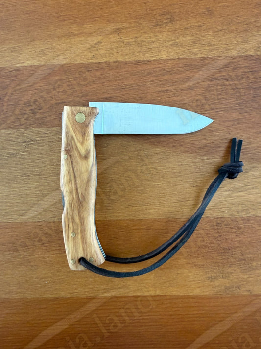 3.15” Joker Artica Bushcraft Folding Knife (Olive Wood Handle) Handmade Spain