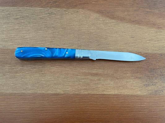 2.8" Made in Spain Navaja Albacete Classic Pocket Knife Black Celluloid Handle