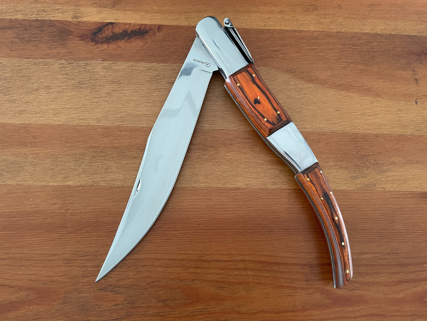 8.5" Arabian Style Navaja Folding Pocket Long Knife Red Scales From Spain