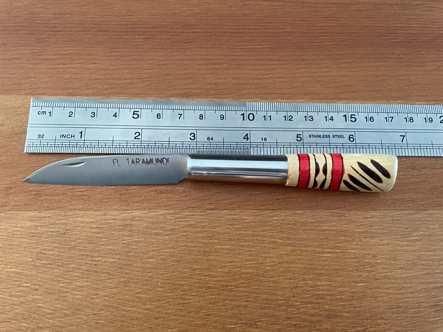 2.8" 420 Steel FL Taramundi Handmade Pocket Knife Spanish Navaja Boxwood Handle