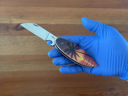 Navaja Surf Board “PALMERA” Pocket Knife Bottle Opener Lockback From Spain