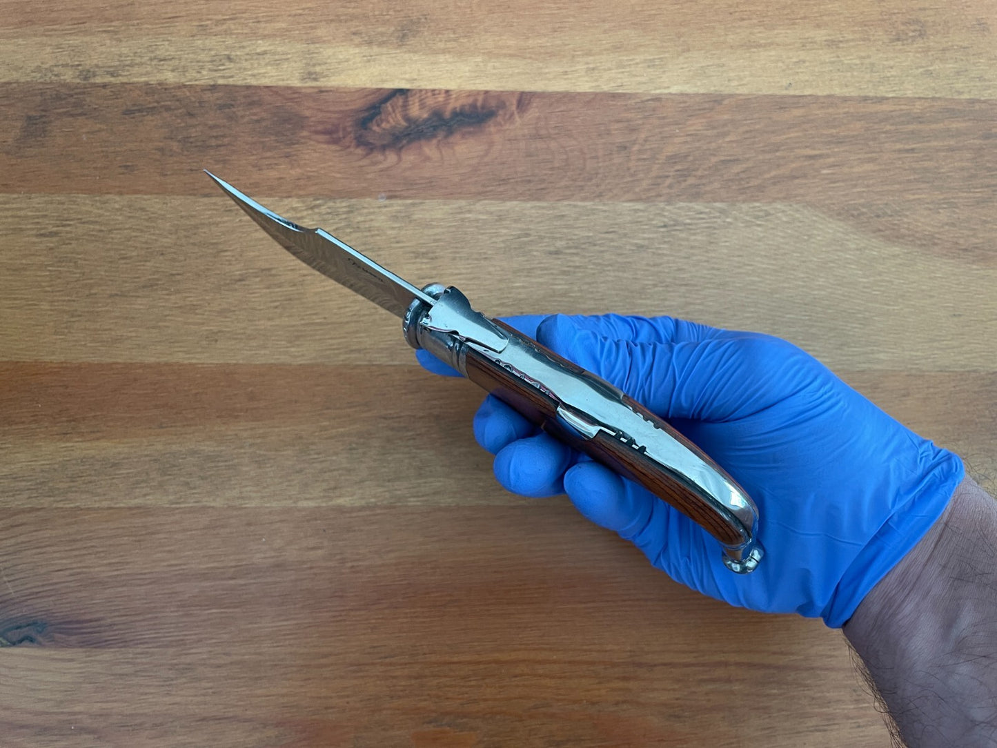 3.5” Spanish Navaja Capaora Pocket Knife Red Stamina Wood - USA seller